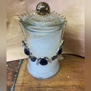 Gold and Black Beaded Necklace with Classic Design